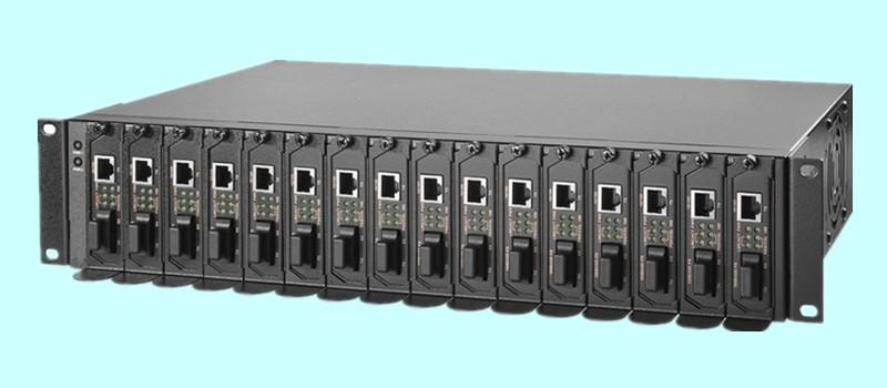 Rack (modular) fiber optic transceiver